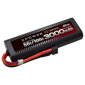 �n�C�e�b�N �G�b�N�X�p���[ R�X�y�b�N XPR3000-RD-B Li-Po 7.4V 3000mAh �o�b�e���[ 50C/100C T�^�f�B�[���Y�R�l�N�^�[ ���`�E���|���}�[ ���| 2�Z�� ���E���h�^�C�v ��e�� �ϋv�� ���W�R�� RC �d�� PS