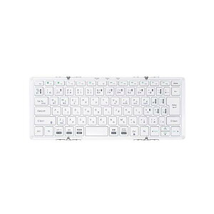 ���{(Mobo) �L�[�{�[�h MOBO Keyboard 2 Bluetooth 5.1 ���{��z�� USB-C �܂肽���݌^ ��p�P�[�X���X�^���h �t�� �V���o�[/�z���C�g AM-K2TF83J/SLW