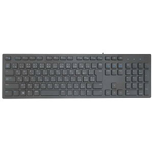 Dell �L�[�{�[�h �L�� ���{��z�� �}���`���f�B�A�Ή� �u���b�N KB216-BK-JP USB�L�[�{�[�h