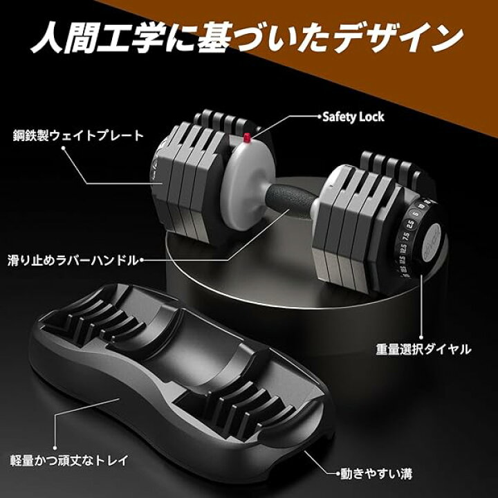 楽天市場】ATIVAFIT ダンベル 可変式 2.5-30kg 可変式ダンベル 多段階 