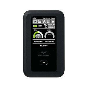 �x�m�\�t�g(Fujisoft) 5G�Ή�Wi-Fi���o�C�����[�^�[ +F FS050W