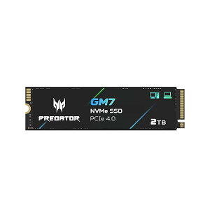 Acer Predator M.2 SSD 2TB GM7 NVMe2.0 2280 PCIe Gen4×4 ������(�ő�ǂݎ��F7400MB/s�A�ő发�����݁F6500MB/s) ����SSD ���ϋv 3D NAND TLC PS5/PS5 Pro