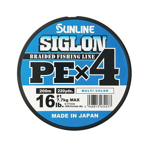 �T�����C��(SUNLINE) ���C�� �V�O���� PEx4 200m 5�F 1�� 16LB J
