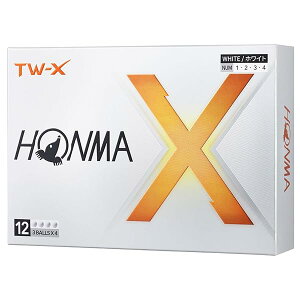 �z���} �S���t �{�[�� TW-X TW-S 2024�N���f�� 1�_�[�X 12������ �z���C�g �C�G���[ 3�s�[�X �c�A�[�n �X�s�� �򋗗� �f�B�X�^���X �\�t�g �S���t�{�[�� TOUR WORLD BT2402 �{�� HONMA_TW-X_�z���C�g(