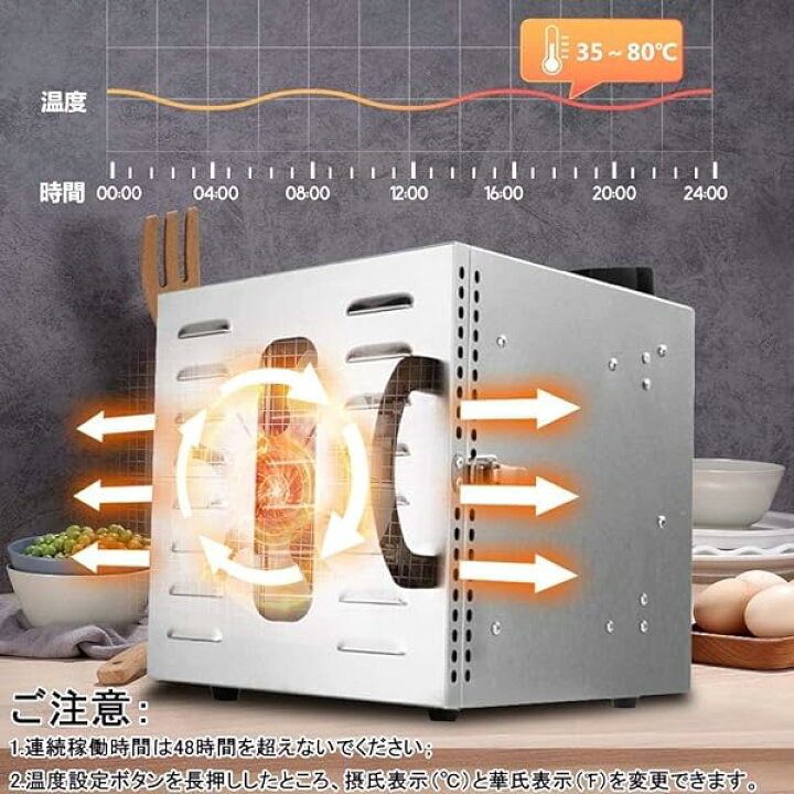 楽天市場】フードドライヤー 食品乾燥機 8層 フード乾燥 野菜 果物 
