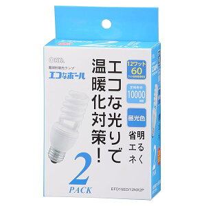 �G�R�ȃ{�[��60W�`����E26�����F�X�p�C�����^�C�v2���� EFD15ED/12NX2P