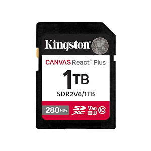 �L���O�X�g�� SDXC�J�[�h 1TB �ő�280MB/s UHS-II V60 4K Canvas React Plus SDR2V6/1TB ���i��������