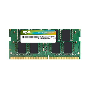 SP Silicon Power �V���R���p���[ SO-DIMM �m�[�gPC�p������DDR4-2400(PC4-19200) 16GB×1�� 260Pin 1.2V CL17 SP016GBSFU240B02 �O���[��