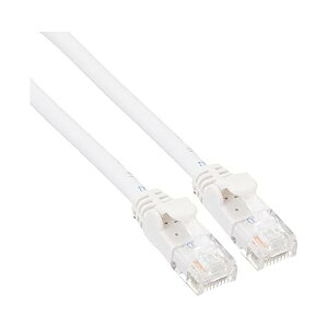 �G���R�� LAN�P�[�u�� CAT6A 2m �ܐ܂�h�~�R�l�N�^ ���炩 �z���C�g LD-GPAYC/WH2