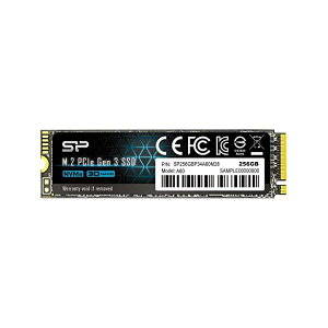 �V���R���p���[ SSD 256GB 3D NAND M.2 2280 PCIe3.0×4 NVMe1.3 P34A60�V���[�Y 5�N SP256GBP34A60M28