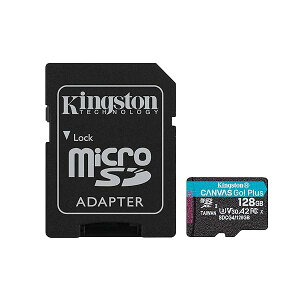 Kingston 128GB microSDXC Canvas Go Plus Gen4 200MB/�b A2 U3 V30 �A�_�v�^�t�� SDCG4/128GB