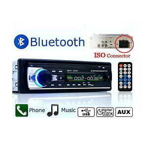 Eaglerich ԃWI Bluetooth ԉ J[I[fBI XeI v[[ Rt 1 Din 12V y76-90MHz {FMWIΉzy{Őz