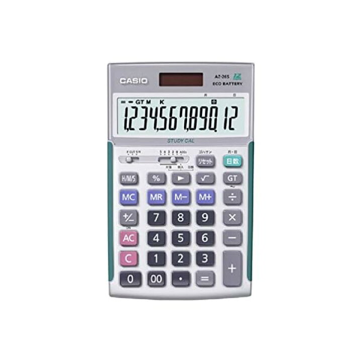 楽天市場】CASIO(カシオ) CASIO（カシオ）スクール電卓 AZ-26S 