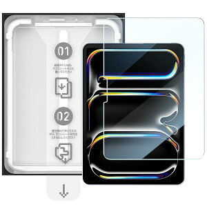 �uSmart Box�vSmartDevil�����K���X�t�B���� iPad Pro2024(11�C���`)M4�p �ی�t�B���� �������o ���ȒP�\��t�� �����ی� �C�A�[�� ���炩�Ȏ�G�� �w��h�~ �A�C�p�b�h�v��2024 �p �����K���X