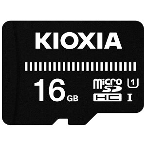KIOXIA(LINVA) Ń microSD 16GB UHS-IΉ Class10 microSDHC (]x50MB/s) T|[gKi [J[3N KTHN-MW016G