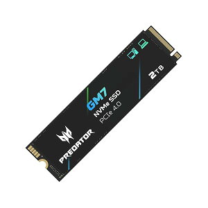 Acer Predator M.2 SSD 2TB GM7 NVMe1.4 2280 PCIe Gen4×4 (őǂݍ݁F7400MB/sAő发݁F6500MB/s) SSD ϋv 3D NAND TLC PS5mFς 