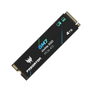 Acer Predator M.2 SSD 4TB GM7 NVMe1.4 2280 PCIe Gen4×4 (őǂݍ݁F7400MB/sAő发݁F6500MB/s) SSD ϋv 3D NAND TLC PS5mFς 