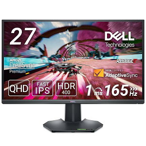 Dell G2724D 27C` Q[~Oj^[ Q[~O fBXvC(3NԖP_/QHD/Fast IPS /DisplayPort ×2 HDMI ×1/sRGB 99%/c] /1ms/165Hz/AMD Fr