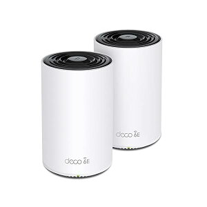 TP-Link WiFi 6E [^[ tri band bVWi-FiVXe p X}[ger Ή LAN X}[gz[ AXE5400 (2402 + 2402 + 574Mbps) Deco XE75/A 2jbg