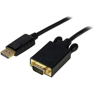 StarTech.com DisplayPort - VGAϊP[u 4.5m fBXvC|[g/ DP (IX) - VGA(IX) 1920x1200 ubN DP2VGAMM15B