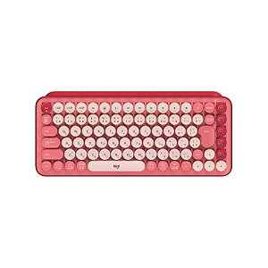 ロジクール POP KEYS K730RO メカニカル ワイヤレス キーボード ローズ 日本語配列 メカニカルキーボード ワイヤレスキーボード bluetooth Logi Bolt Unifying非対応 windows mac chrome iP