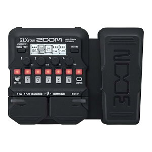ZOOM ズーム G1X FOUR ギター用マルチエフェクター ペダル付き ブラック 黒