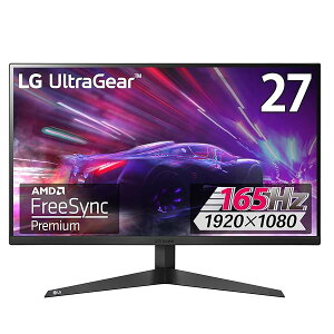 LG Q[~O j^[ UltraGear 27GQ50F-B 27C`/tHD/VA/165Hz/1ms MBR/FreeSync Premium/HDMI×2,DisplayPort×1/3NSEP_