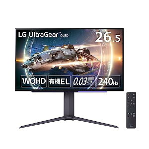 LG Q[~Oj^[ UltraGear 27GR95QE-B 26.5C` L@EL WQHD(2560×1440)@240Hz / A`OA / x0.03ms(GTG) / DCI-P3 98.5% / G-SYNC Compa