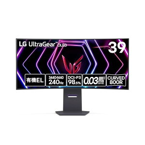 yVGP 2024 Summer Q[~O܁zLG Q[~O j^[ UltraGear OLED 39GS95QE-B 39C`/L@EL/21:9 Ȗ EgCh(3440×1440)/240Hz/0.03ms(GTG)/VESA