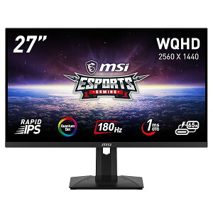 MSI Q[~Oj^[ MAG 274QRF QD E2 27C`/WQHD/Rapid IPSpl/180Hz/1ms(GTG)/ʎqhbg/KVMXCb`/Adaptive-Sync/HDMI/DP/USB Type-C(ő65W)/c