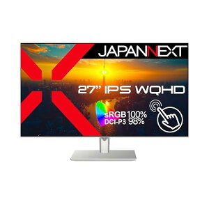 JAPANNEXT 27C` IPSpl 10_}`^b`Ή WQHD(2560x1440)𑜓x zCgJ[tj^[ JN-IPS27WQHDR-C65W-FLD-T HDMI DisplayPort USB Type-C(ő