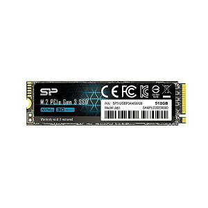 VRp[ SSD 512GB 3D NAND M.2 2280 PCIe3.0×4 NVMe1.3 P34A60V[Y 5N SP512GBP34A60M28