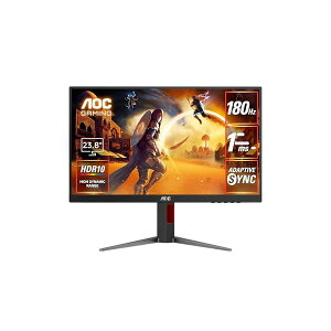 AOC Q[~Oj^[ 24G4/11, 23.8C`, 1920×1080@180Hz, 1ms, HDMI2.0 x 1/ DP1.4x1, ~()/`g/XC[x/s{bg(c]), G-Sync CompatibleΉ