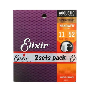 Elixir GNT[ AR[XeBbNM^[ NANOWEB tHXt@[uY Custom Light .011-.052 #16027 2Zbg yKiz
