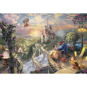 e[(Tenyo) y{z 1000s[X WO\[pY fBYj[ g[}XELP[h Ɩb Beauty and the Beast Falling in Love (51x73.5cm) D-1000-487 LoX X