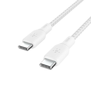 Belkin USB-C to USB-C ґgP[u 100WΉ }[d PDΉ ϋv MacBook/iPad mini/iPad Pro/iPad Air/Galaxy/AndroidX}[gtHΉ 3[g zCg BOO