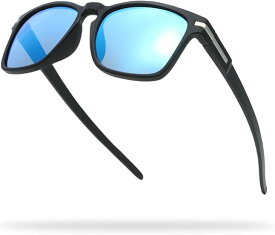 [TORINOX] サングラス メンズ 運転用 偏光サングラス 超軽量 UV400 釣り スポーツ (BLUE＆BLACK)