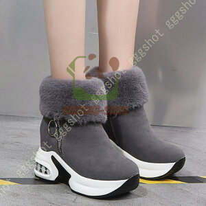 スノーブーツ レディース ショート ブーツ 秋冬 ブーツ ウェッジソール 厚底アンクルブーツ ハイヒール ウェッジソール 厚底ブーツ 裏起毛 雪ブーツ
