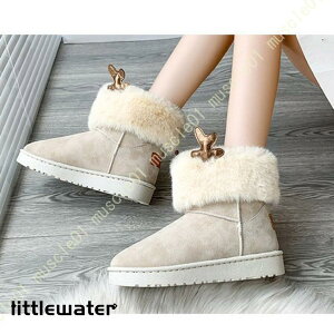 スノーシューズ レディース 防寒ブーツ 防水 スノーブーツ 裏起毛 ぺたんこ かわいい 滑らない 厚底 ウインター ハイカット ショートブーツ スキー 雪対応