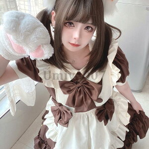 メイド服 ハロウィン コスプレ ロリータ ワンピース レディース 可愛い コスプレ 半袖 蝶結ぶ パーティー イベント カフェ 学園祭 文化祭 大きいサイズ