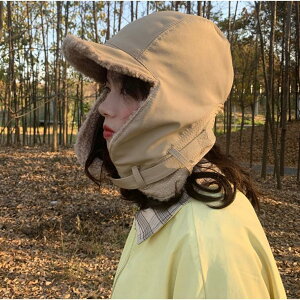 防寒帽子 コーデュロイ帽子 ロシア帽 耳当て付き ファー帽子 防風 キャップ ボア パイロット メンズ レディース 防寒 あったか