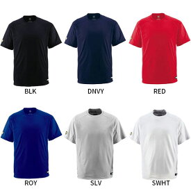 デサント メンズ ベースボールシャツ DB-200 半袖Tシャツ トップス 野球ウェア ホワイト 白 ブラック 黒 ネイビー ブルー レッド 青 赤 シルバー 送料無料 DESCENTE DB200