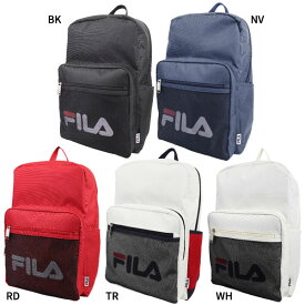 18L フィラ メンズ レディース メッシュポケット リュック リュックサック デイパック バックパック バッグ 鞄 軽量 通勤 通学 大容量 ロゴ ホワイト 白 ブラック 黒 ネイビー レッド 赤 送料無料 FILA FL-0002