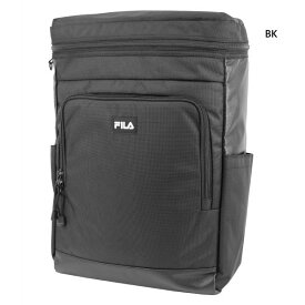 約20L フィラ メンズ レディース リュックサック デイパック バックパック バッグ 鞄 スクエアリュック 背面ロゴEVA型押し 撥水 軽量 大容量 ブラック 黒 送料無料 FILA FL-0007