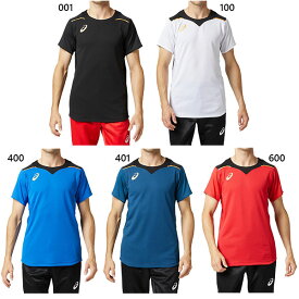 アシックス メンズ ゲームシャツHS バレーボールウェア トップス 半袖Tシャツ ホワイト 白 ブラック 黒 ブルー レッド 青 赤 送料無料 asics 2051A113