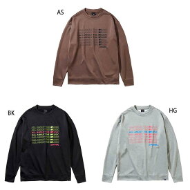 MTVコラボ スポルディング メンズ クルーネック SW MTVオールアバウト 長袖Tシャツ トップス ブラック 黒 グレー ブラウン 茶色 灰色 送料無料 SPALDING SMJ211600