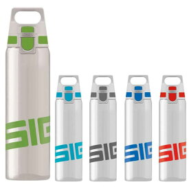 0.75L スター商事 メンズ レディース シグ SIGG トータルクリアワン 水筒 マグボトル スポーツ アウトドア 水筒 軽量 ワンタッチ開閉式 耐熱性トライタン製 ブルー レッド 青 赤 グリーン 緑 送料無料