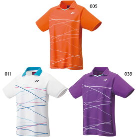 ヨネックス レディース ゲームシャツ テニス バドミントンウェア トップス 半袖 ホワイト 白 オレンジ パープル 紫 送料無料 YONEX 20625