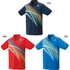 ヨネックス メンズ レディース ゲームシャツ テニス バドミントンウェア トップス ポロシャツ ネイビー ブルー レッド 青 赤 送料無料 YONEX 10433