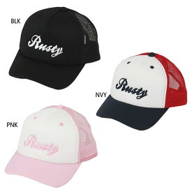 ラスティ ジュニア キッズ キャップ 帽子 スナップバック シンプル ロゴ ブラック 黒 ネイビー ピンク 送料無料 RUSTY 960922